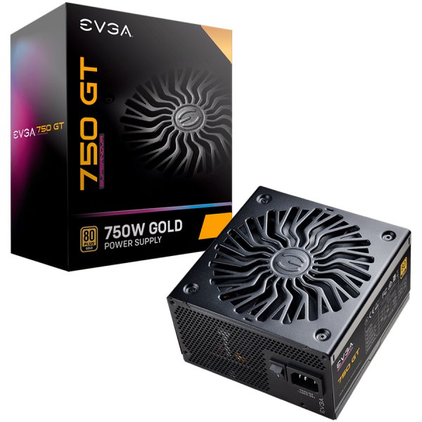Захранване EVGA SuperNOVA 750 GT (750W) 80 Plus Gold - 220-GT-0750-Y2