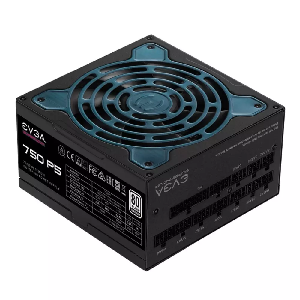 Захранване EVGA SuperNOVA 750 P5 (750W) 80 Plus Platinum - 220-P5-0750-X2