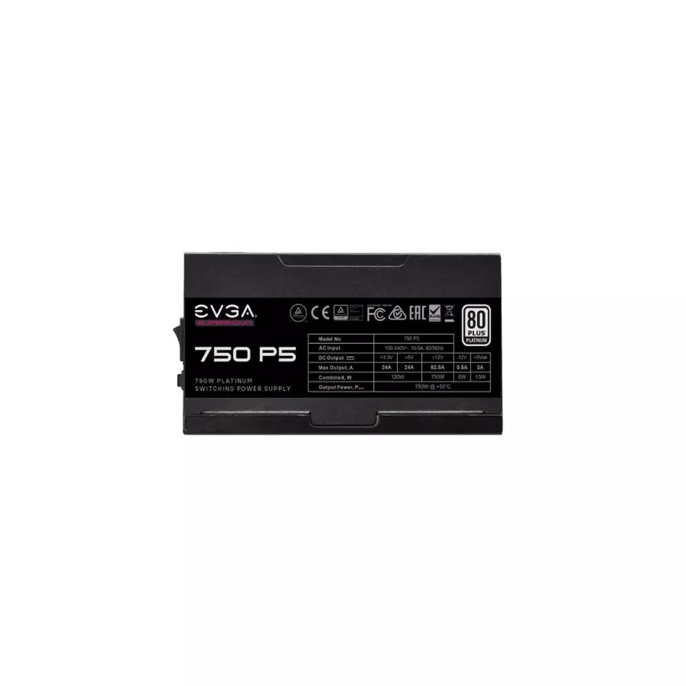 Захранване EVGA SuperNOVA 750 P5 (750W) 80 Plus Platinum - 220-P5-0750-X2