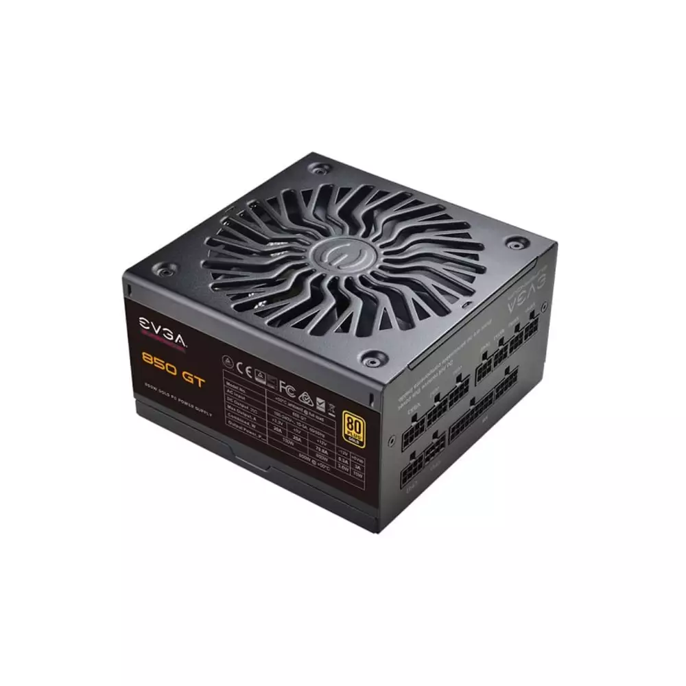 Захранване EVGA SuperNOVA 850 GT (850W) 80 Plus Gold - 220-GT-0850-Y2