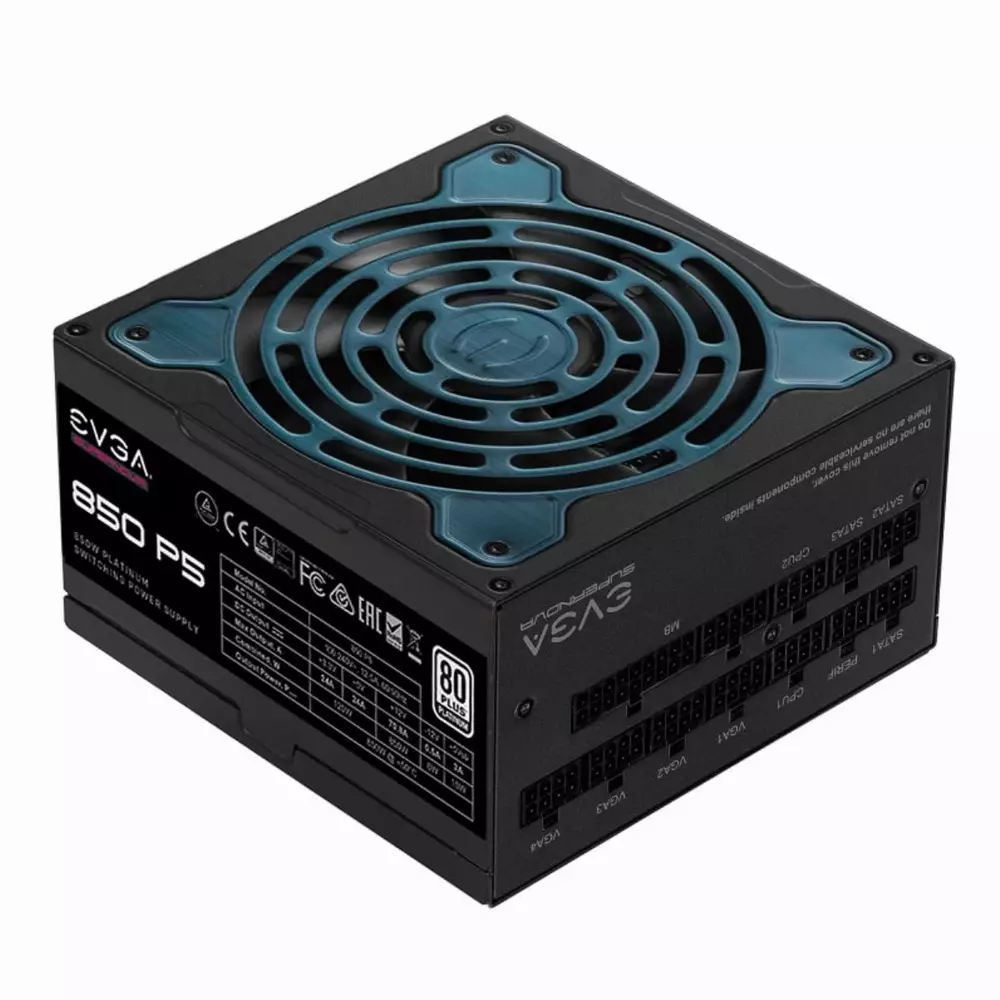 Захранване EVGA SuperNOVA 850 P5 (850W) 80 Plus Platinum - 220-P5-0850-X2