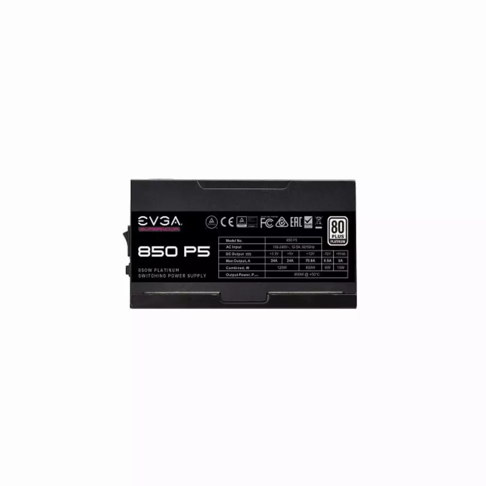 Захранване EVGA SuperNOVA 850 P5 (850W) 80 Plus Platinum - 220-P5-0850-X2