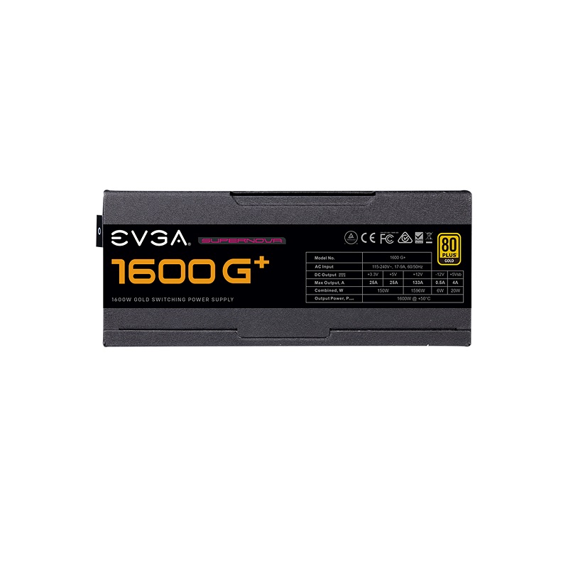 Захранване EVGA SuperNOVA 1600 G+ 80+ Gold - 220-GP-1600-X2