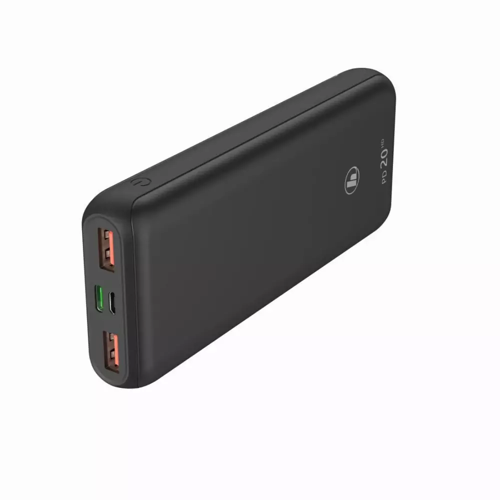 Външна батерия HAMA PD20-HD, 20000 mAh, LiPolym, USB-C, Сив