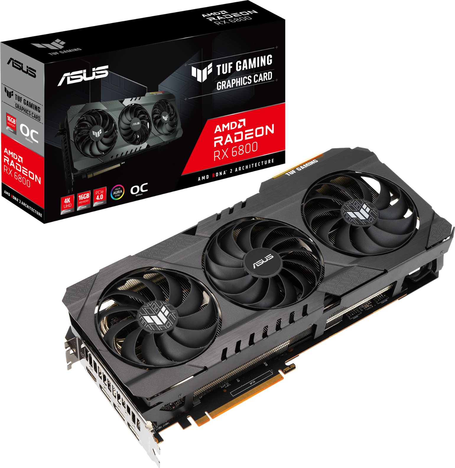 Видео карта ASUS TUF GAMING Radeon RX 6800 OC 16GB GDDR6