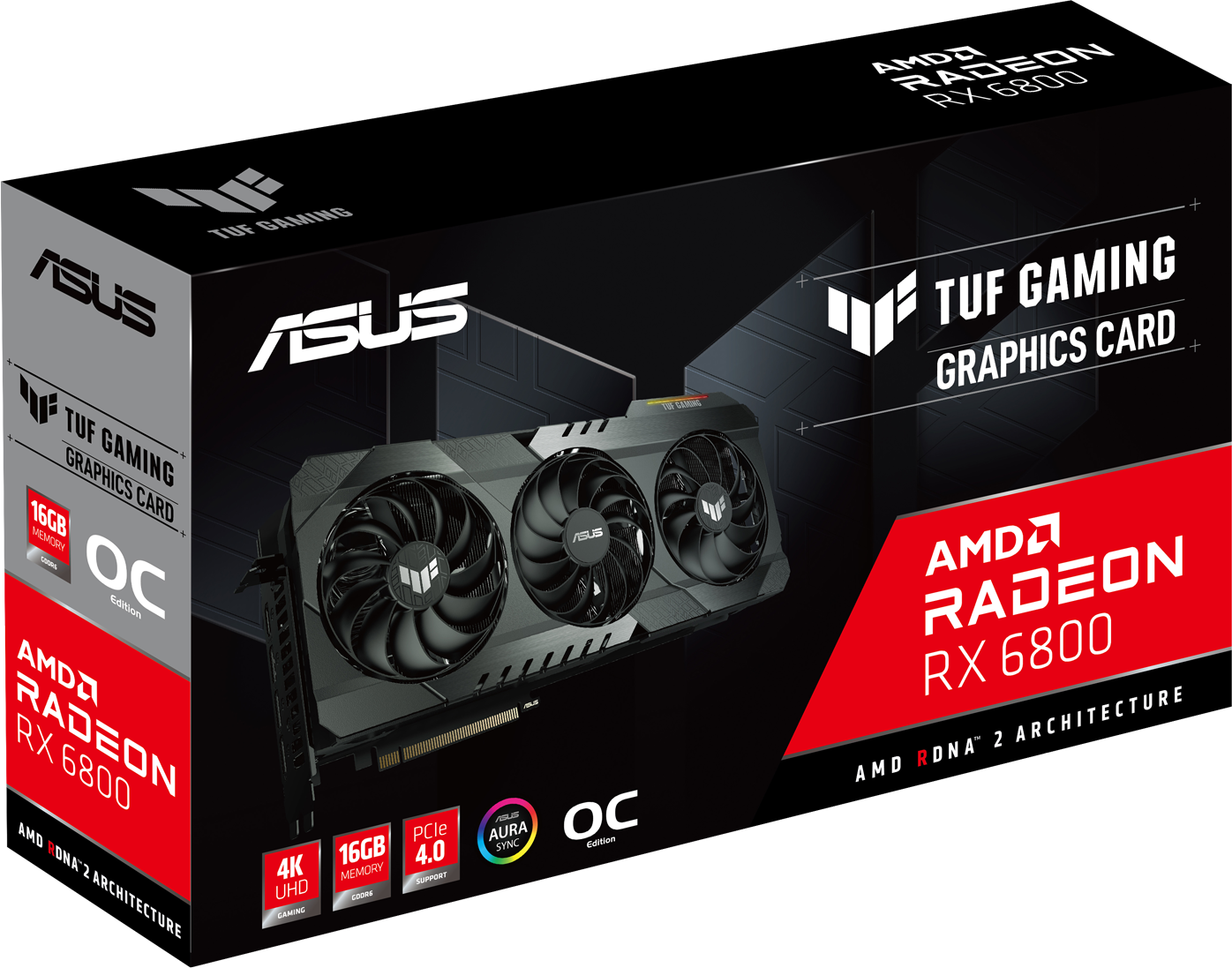Видео карта ASUS TUF GAMING Radeon RX 6800 OC 16GB GDDR6