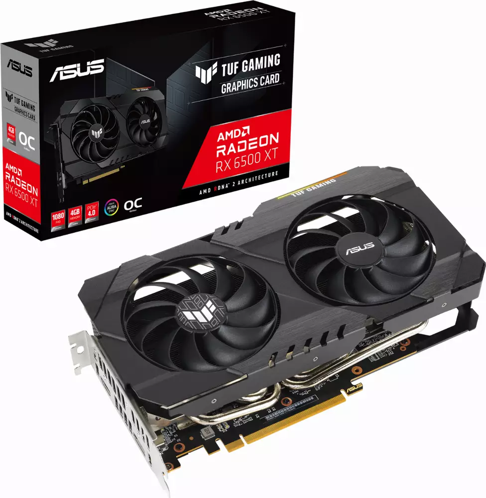 Видео карта ASUS TUF Gaming Radeon RX 6500 XT OC Edition 4GB GDDR6