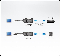 Конзолен адаптер ATEN UC232B, USB към RJ-45 (RS-232), 1.2 м кабел