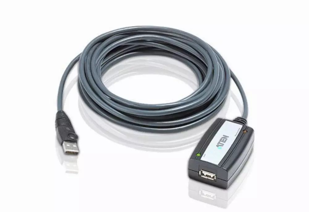 Cablu prelungitor ATEN UE250, USB-A masculin - USB-A feminin , 5 m, USB 2.0, Negru