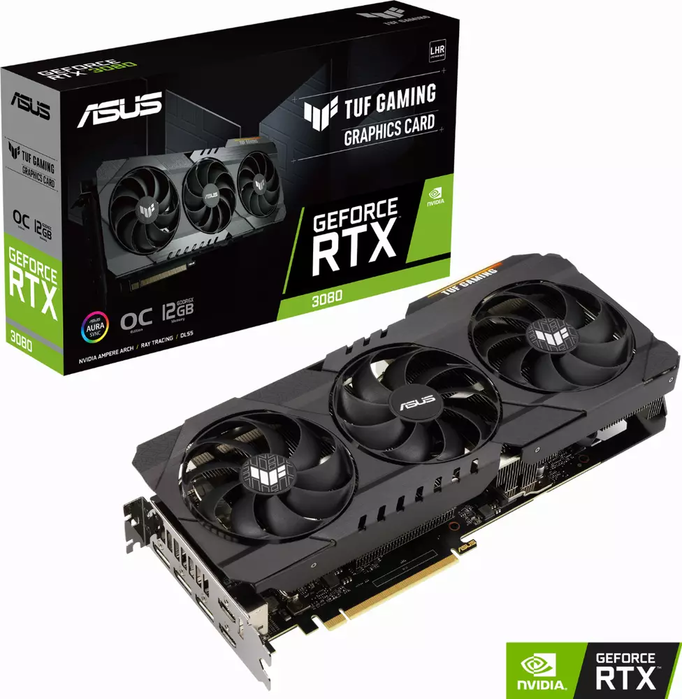 Видео карта ASUS TUF Gaming GeForce RTX 3080 OC Edition 12GB GDDR6X