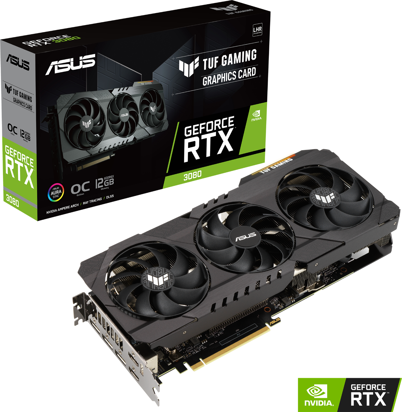 Видео карта ASUS TUF Gaming GeForce RTX 3080 OC Edition 12GB GDDR6X