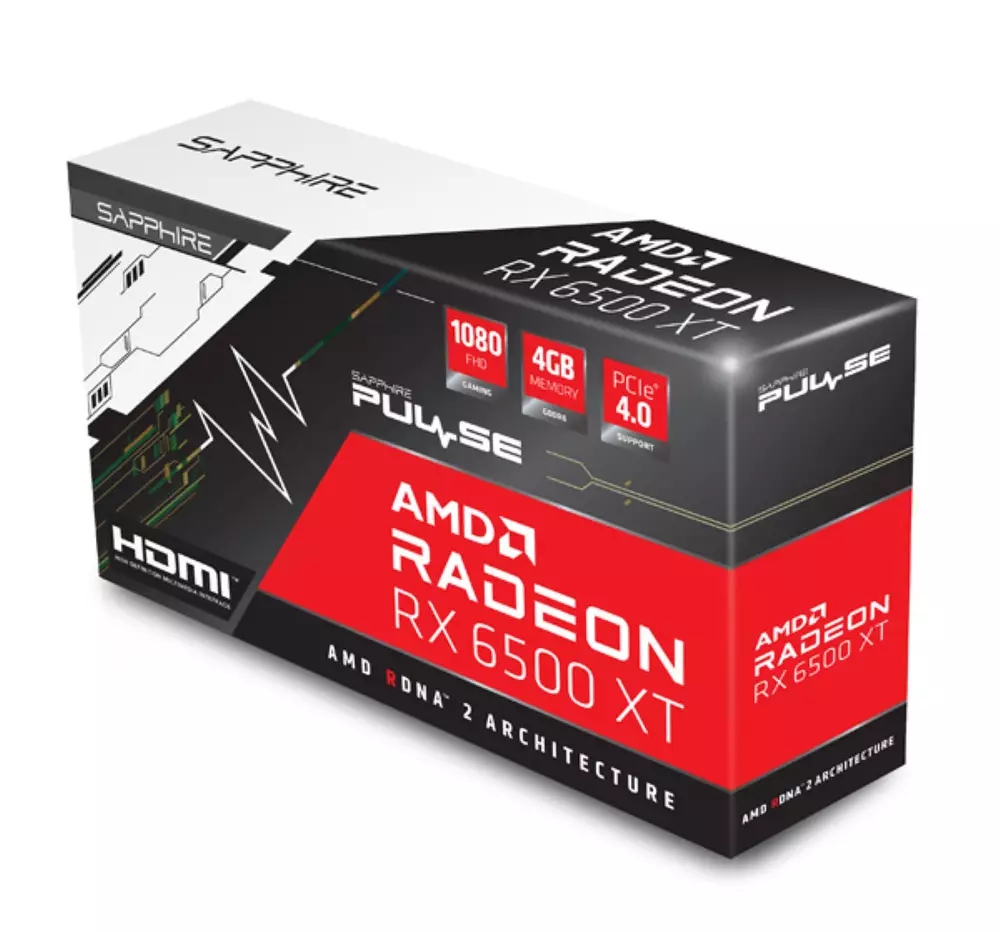 Κάρτα γραφικών Sapphire Pulse AMD Radeon RX 6500 XT GAMING OC 4GB GDDR6 - 11314-01-20G
