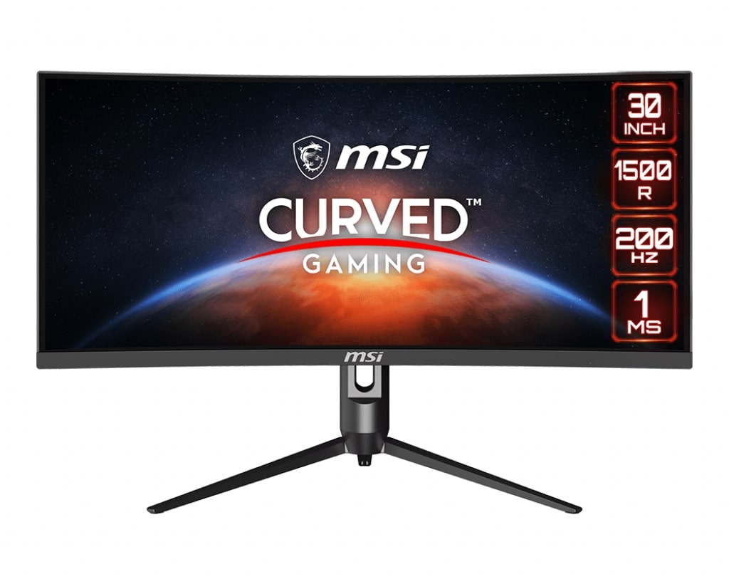 Монитор MSI 30" Optix MAG301CR2, WFHD 2560x1080, VA, 1ms, 200Hz, eSports, HDR Ready, AMD FreeSync Premium