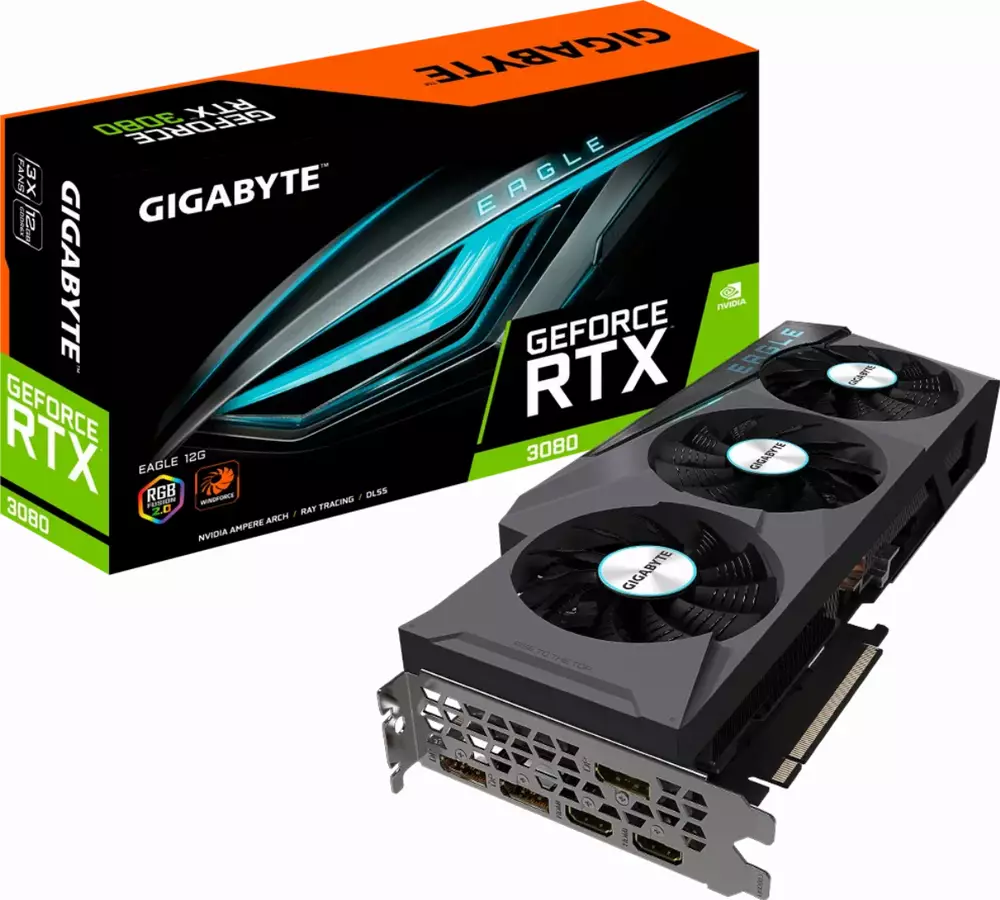Видео карта Gigabyte GeForce RTX 3080 EAGLE 12G