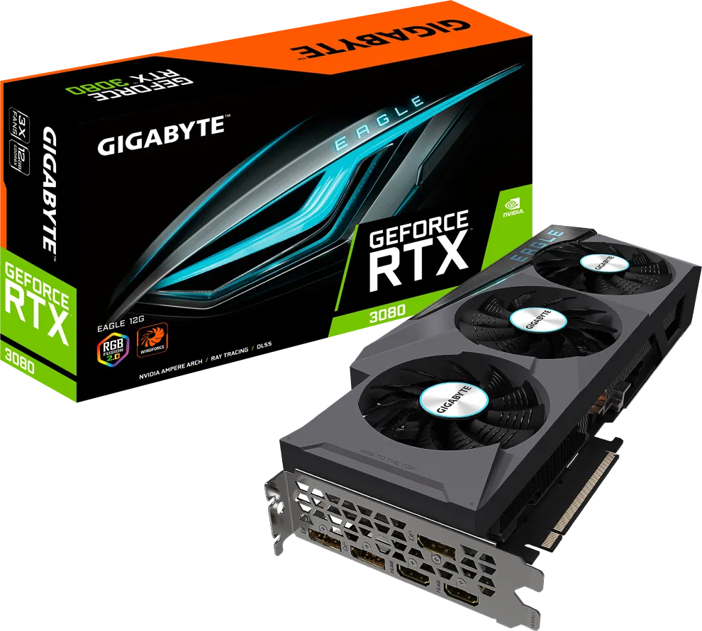 Видео карта Gigabyte GeForce RTX 3080 EAGLE 12G