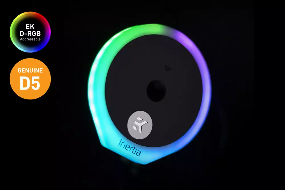 Помпа EK-Quantum Inertia D5 PWM D-RGB - Acetal