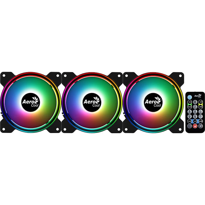 Комплект вентилатори AeroCool Saturn 12F ARGB Pro 3-in 1 - ACF3-ST10247.01