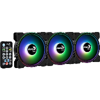 Комплект вентилатори AeroCool Saturn 12F ARGB Pro 3-in 1 - ACF3-ST10247.01