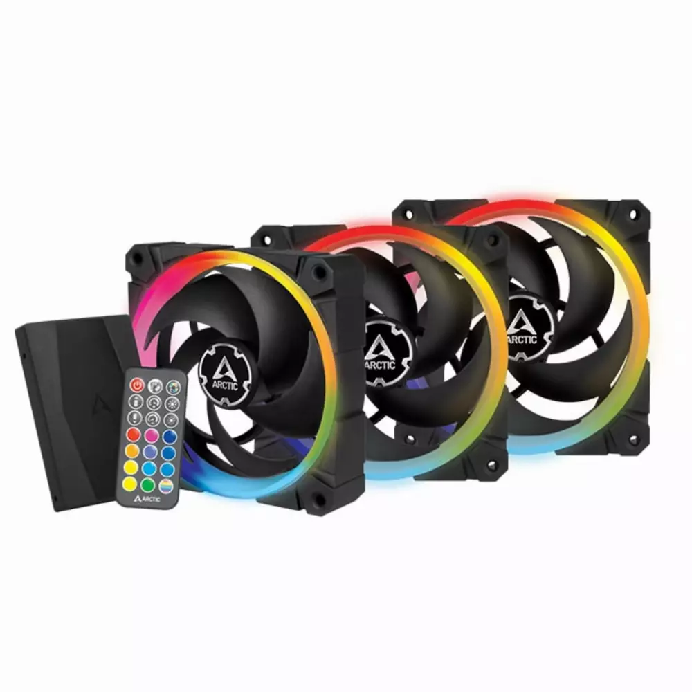 Вентилатори Arctic BioniX P120 A-RGB с контролер и дистанционно - ACFAN00156A