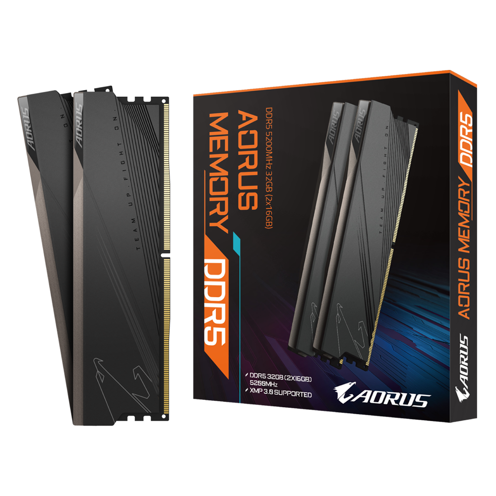 Памет Gigabyte AORUS 32GB (2x16GB) DDR5 5200MHz CL40 - GP-ARS32G52D5