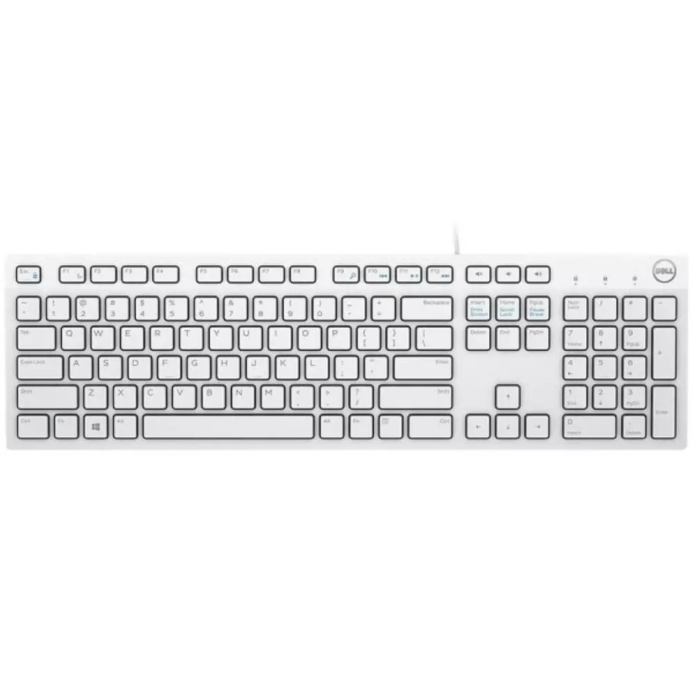 Клавиатура Dell KB216 Wired Multimedia Keyboard White - 580-ADGM-14