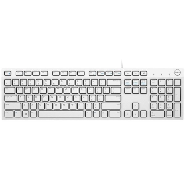Клавиатура Dell KB216 Wired Multimedia Keyboard White - 580-ADGM-14