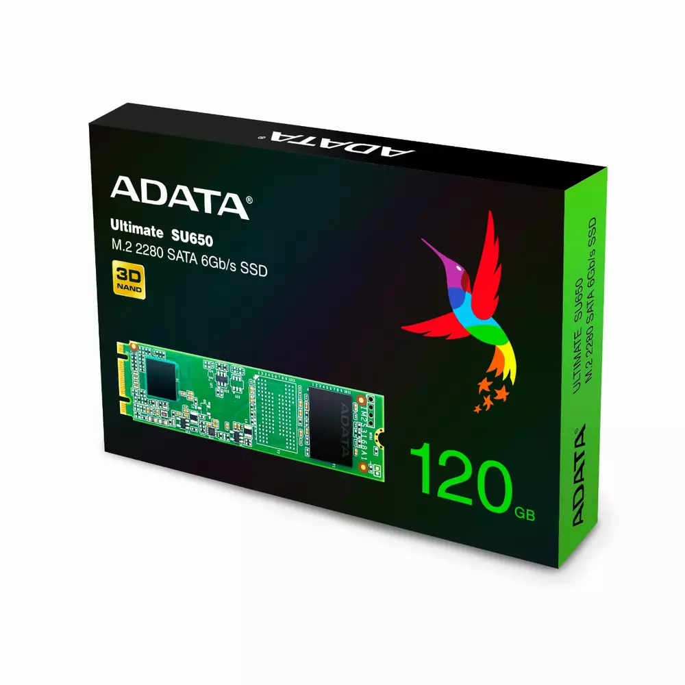Диск SSD Adata SU650 120GB M.2 2280 SATA 6Gb/s - AUS650NS38-120GT-C