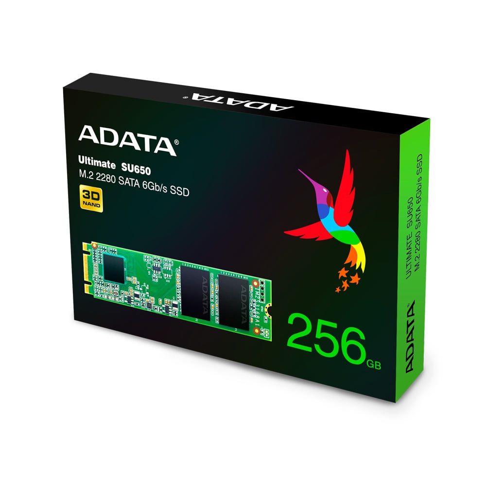Диск SSD Adata SU650 256GB M.2 2280 SATA 6Gb/s - AUS650NS38-256GT-C