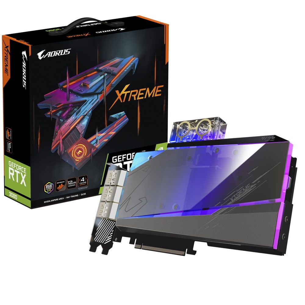 Carte graphique Gigabyte GeForce RTX 3080 AORUS XTREME WATERFORCE WB 12GB