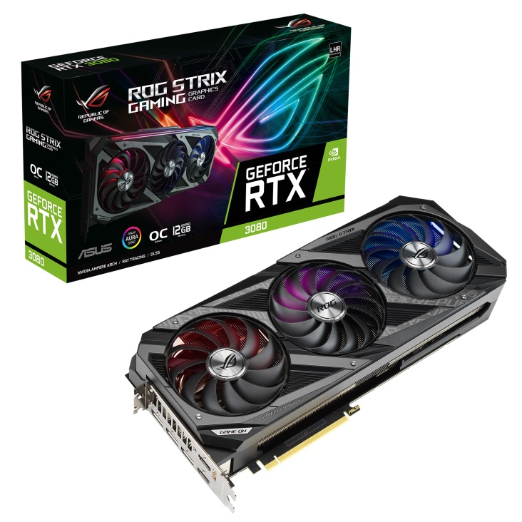 Видео карта ASUS ROG STRIX GeForce RTX 3080 OC Edition 12GB