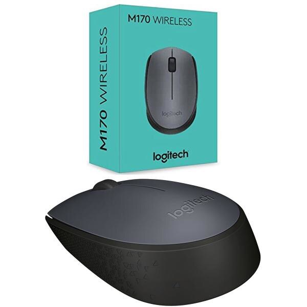 Мишка Logitech M170 Optical Wireless Black/Grey - 910-004642