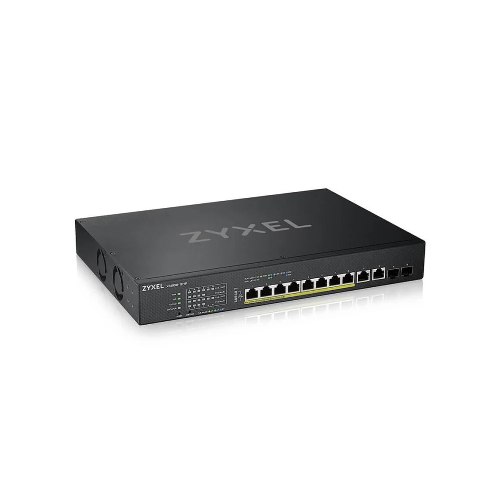 ZyXEL XS1930-12HP 10-портов 10GbE суич + 2xSFP порта смарт управляем PoE