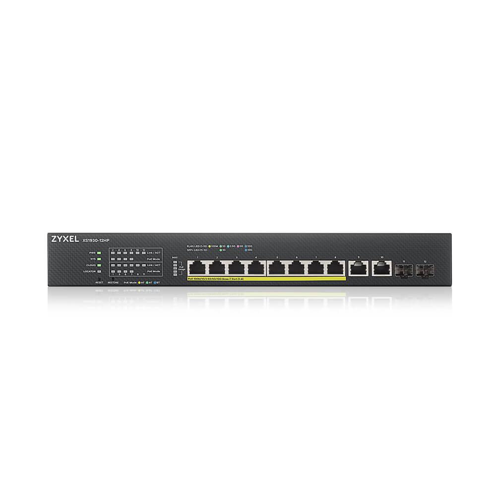 ZyXEL XS1930-12HP switch de 10 puertos 10GbE + 2xSFP puertos gestionado inteligente PoE