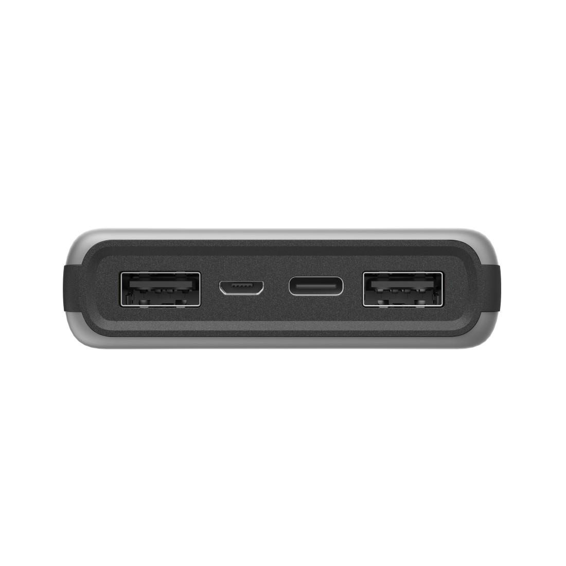 Външна батерия HAMA ALU15HD, 15000 mAh, LiPolym, Сребрист