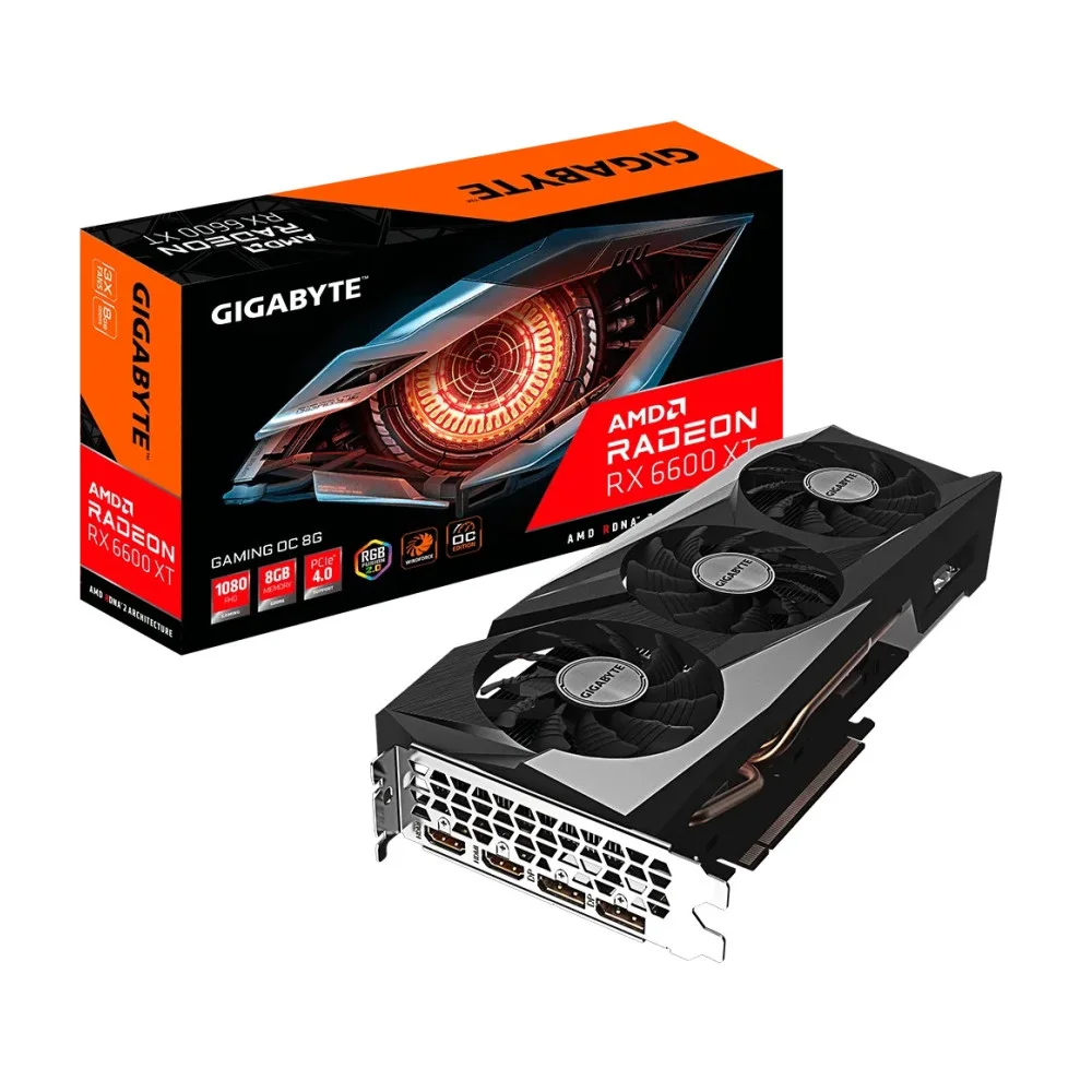 Видео карта GIGABYTE AMD Radeon RX 6600 XT GAMING OC 8GB