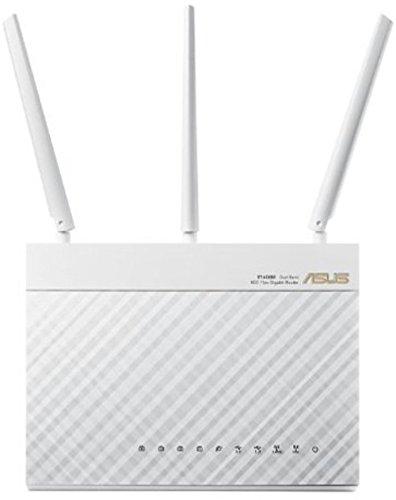 Безжичен рутер ASUS RT-AC68U, Двубандов AC1900, 600+1300 Mbps, 1 x USB 3.0, 1 x USB 2.0 Gigabit, Бял
