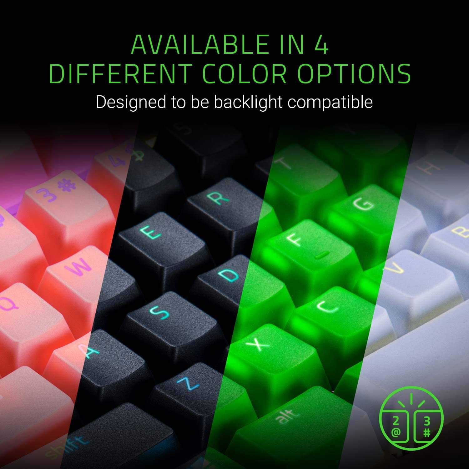 Капачки за клавиатура Razer PBT Keycap Upgrade Set Mercury White - RC21-01490200-R3M1