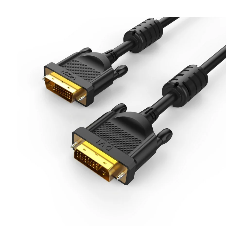 VCom DVI 24+1 Dual Link M / M +2 Ferrites Cable - CG442GD-1.8m