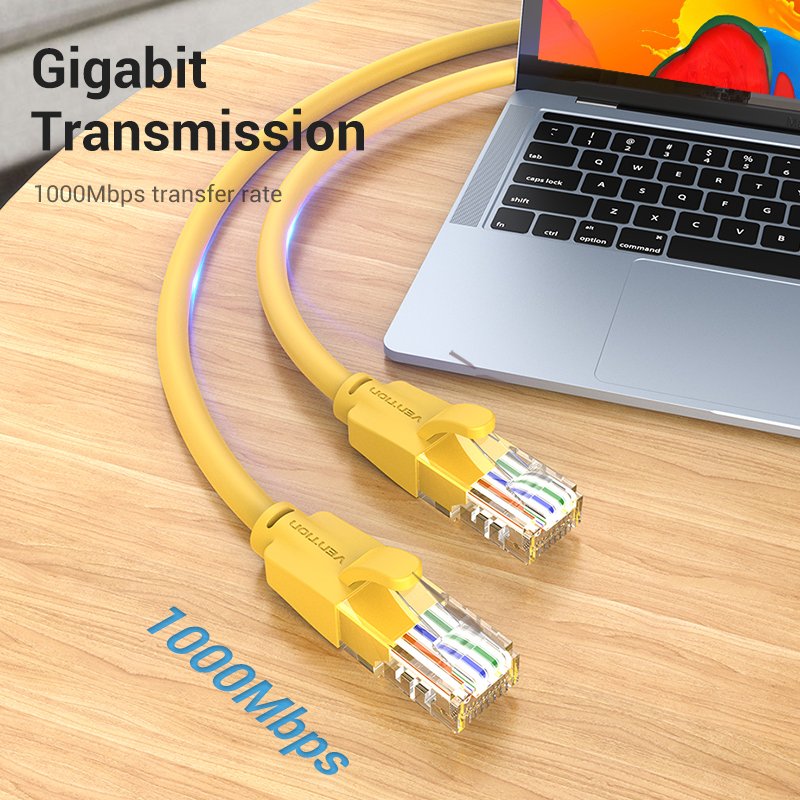 Vention Кабел LAN UTP Cat.6 Patch Cable - 2M Yellow - IBEYH