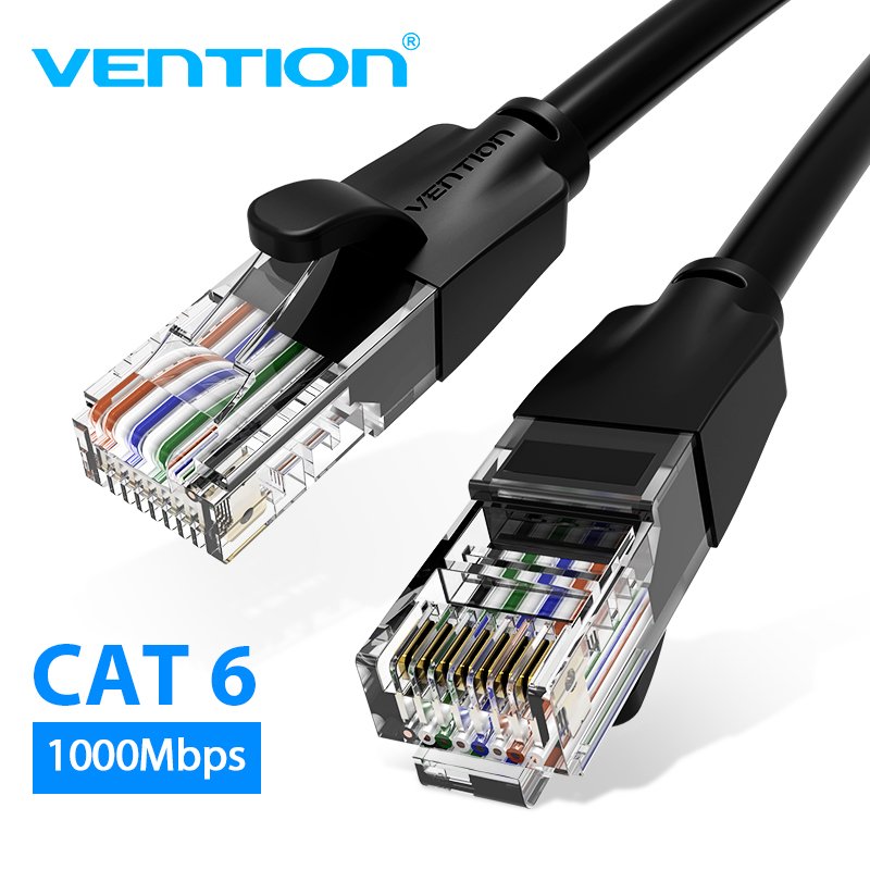Vention Καλώδιο LAN UTP Cat.6 Patch Cable - 3M Μαύρο - IBEBI