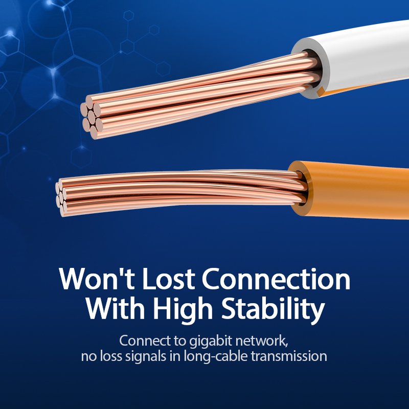 Câble LAN UTP Cat.6 Patch Cable Vention - 1M Noir - IBEBF