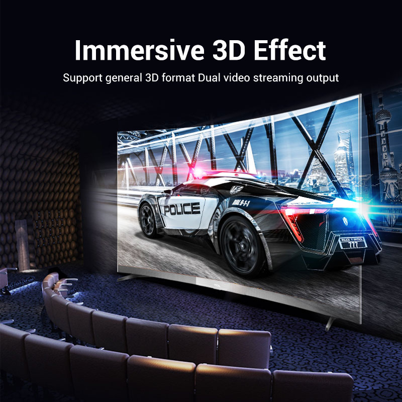 Câble Vention - Display Port v1.2 DP M / M Noir 4K 2M - HACBH
