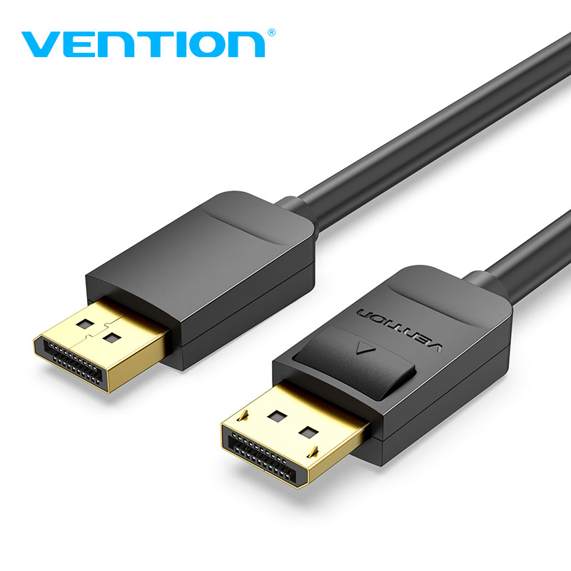 Vention Кабель Cable - Display Port v1.2 DP M / M Black 4K 1.5M - HACBG
