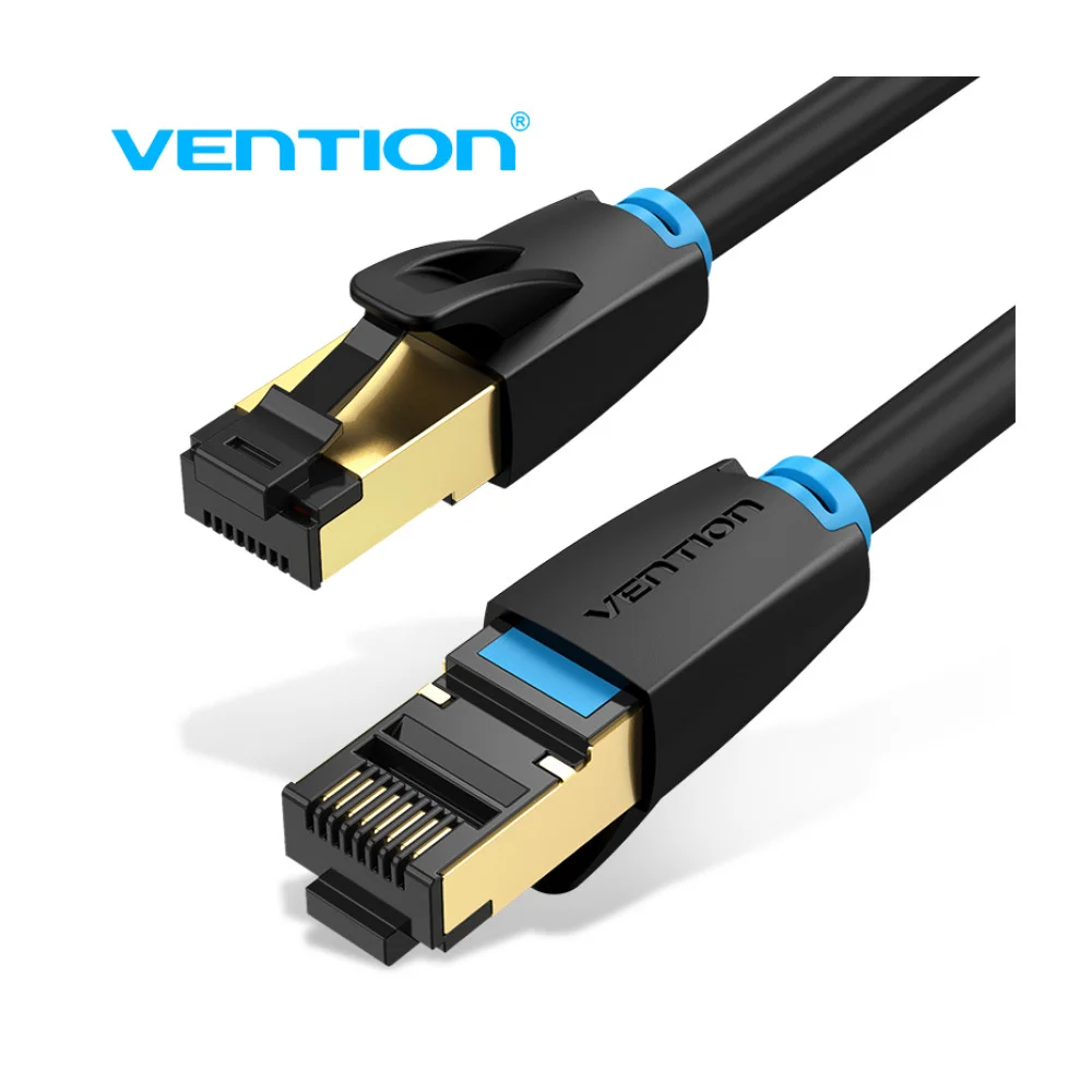 Vention Кабел LAN SFTP Cat.8 Patch Cable - 1.5M Black 40Gbps - IKABG