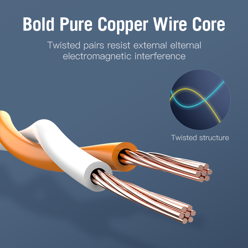 Câble LAN SSTP Cat.7 Patch Cable Vention - 5M Noir 10Gbps - ICDBJ