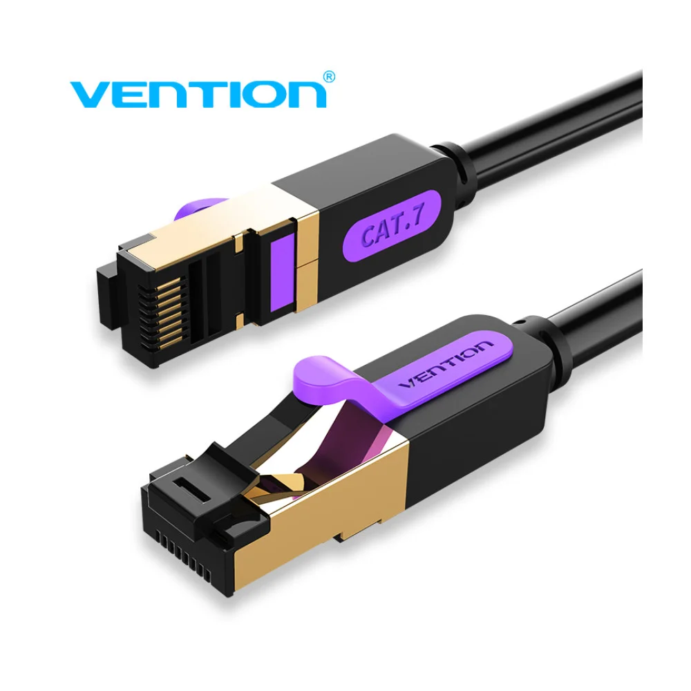 Vention Кабел LAN SSTP Cat.7 Patch Cable - 3M Black 10Gbps - ICDBI