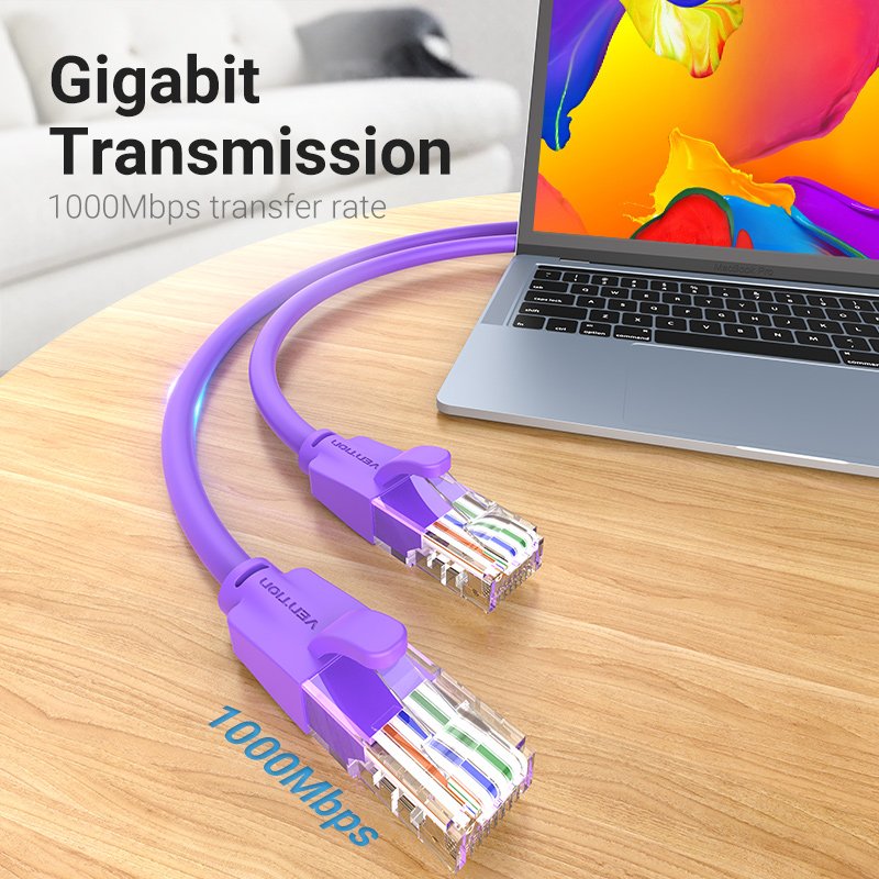 Vention Câble LAN UTP Cat.6 Câble de Patch - 2M Violet - IBEVH
