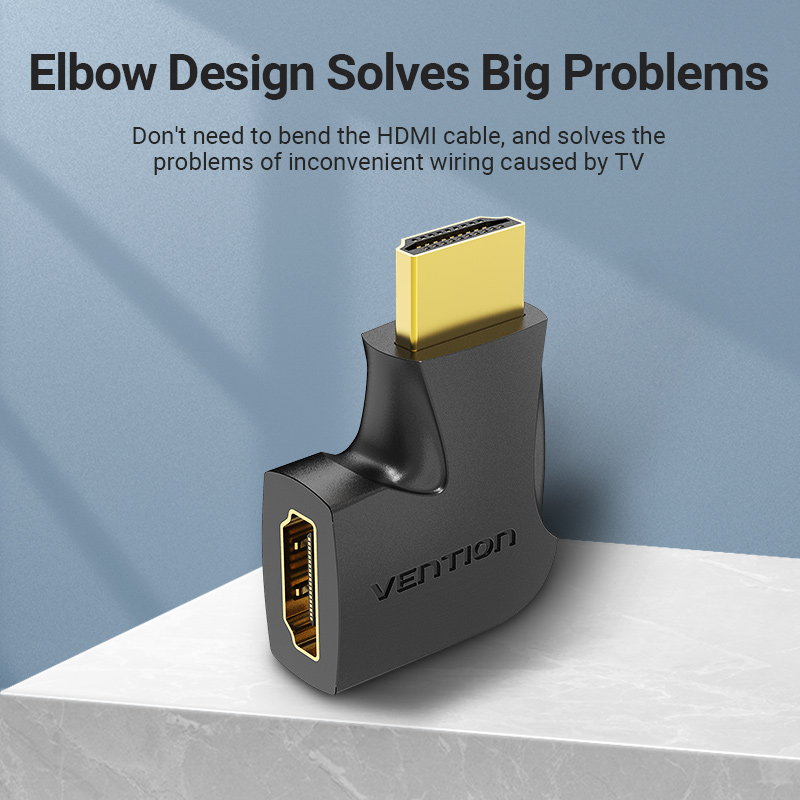 Vention Αντάπτορας Adapter HDMI Κάθετος Flat 90 Μοιρών M/F - AIPB0