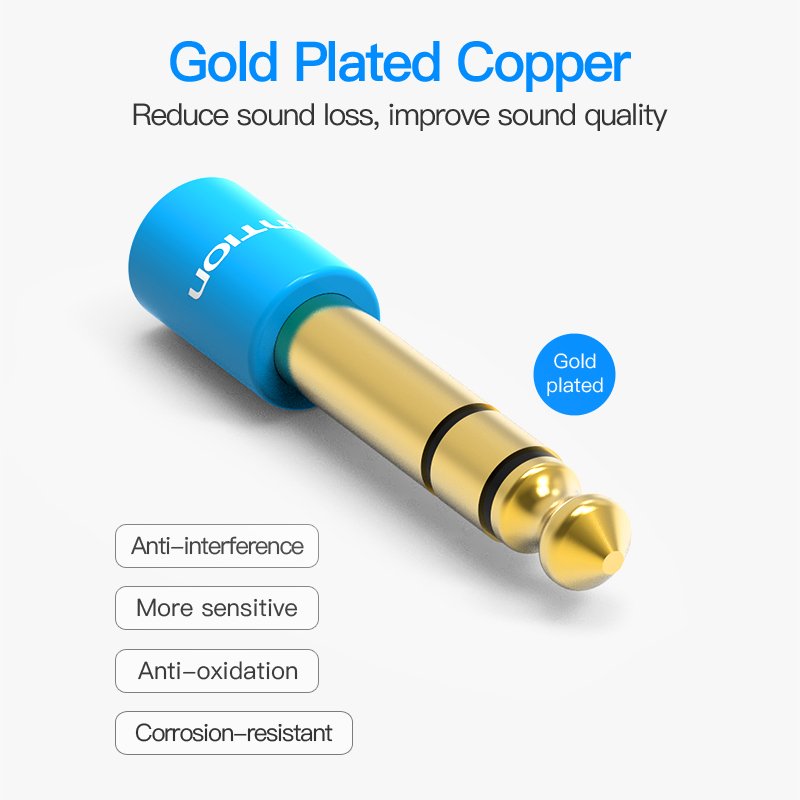 Vention адаптер Adapter Audio 6.5mm M / 3.5mm F - Blue - VAB-S01-L