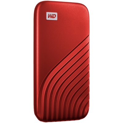 Външен диск SSD WD 500GB My Passport Portable USB 3.2 Gen 2 Red
